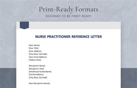 Nurse Practitioner Reference Letter Example