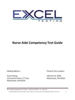 Read Nurse Aide Competency Test Guide Excel Testing 