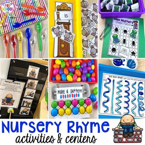 Nursery Rhyme Activities And Centers Pocket Of Preschool Nursery Rhyme Worksheets For Preschool - Nursery Rhyme Worksheets For Preschool
