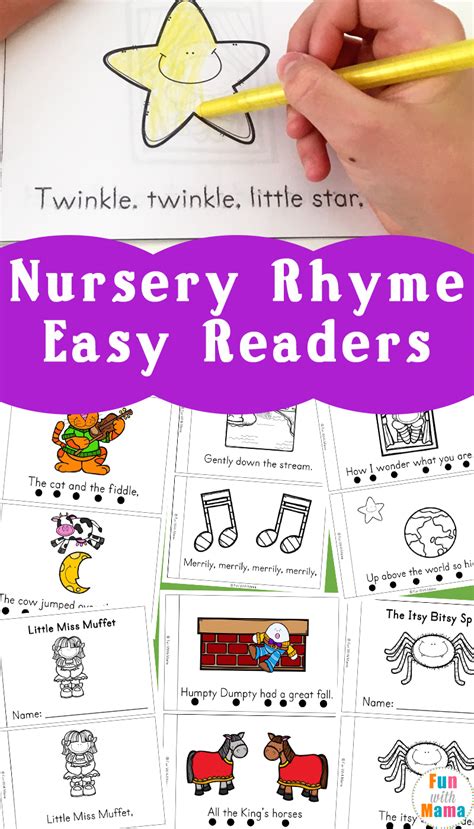 Nursery Rhyme Easy Reader Books Fun With Mama Nursery Rhyme Book Printable - Nursery Rhyme Book Printable
