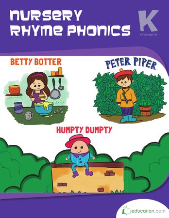 Nursery Rhyme Phonics Workbook Education Com Rhyme Lesson Plans For Kindergarten - Rhyme Lesson Plans For Kindergarten