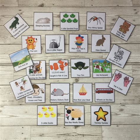 Nursery Rhyme Picture Cards Piggledots Nursery Rhymes With Pictures - Nursery Rhymes With Pictures