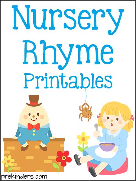Nursery Rhyme Printable Mini Books Early Literacy Literacy Nursery Rhyme Book Printable - Nursery Rhyme Book Printable