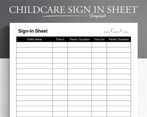 Nursery Sign Up Sheet Official Login Links Preschool Sign In Sheets - Preschool Sign In Sheets