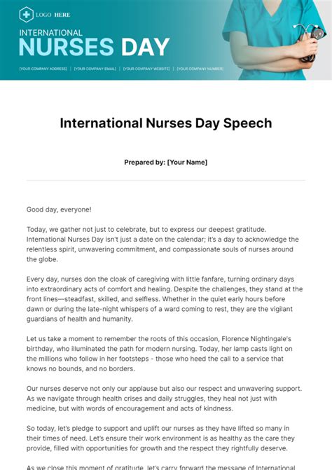 Nurses Week Speeches