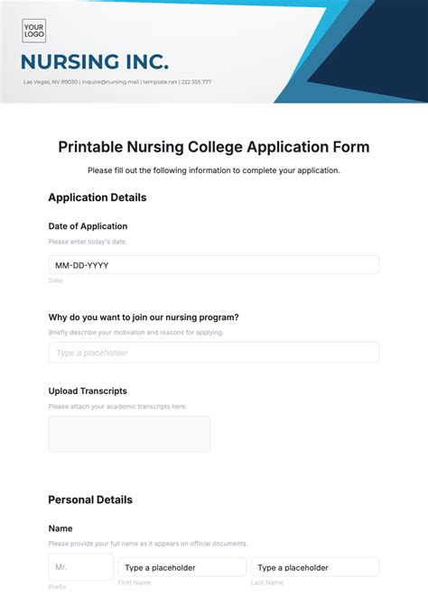 Nursing College Bloemfontein Application Forms