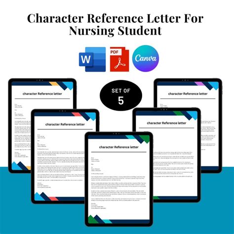 nursing home administration character reference form
