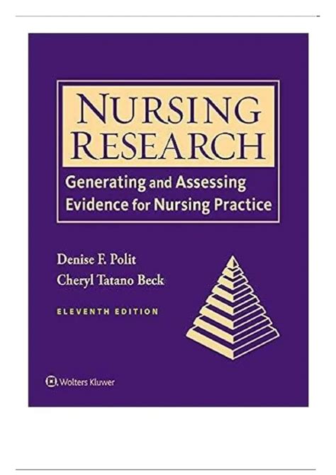 Nursing Research Generating And Assessing Evidence For Nursing