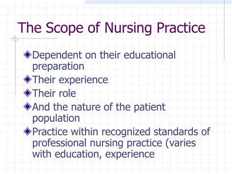 Nursing Scope Of Practice