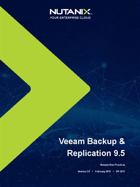 Nutanix Backup And Replication Best Practices With Veeam