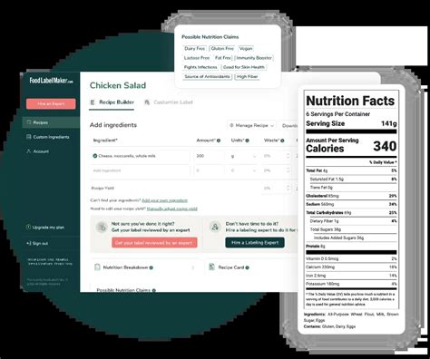 Nutrition Chart Maker