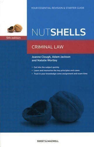 Read Online Nutshells Criminal Law Revision Aid And Study Guide Nutshell 