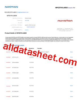 Nuvoton Npce 795 Datasheet