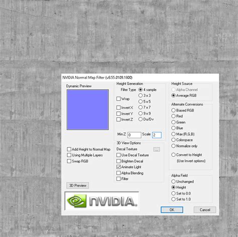 nvidia normal map filter photoshop cc
