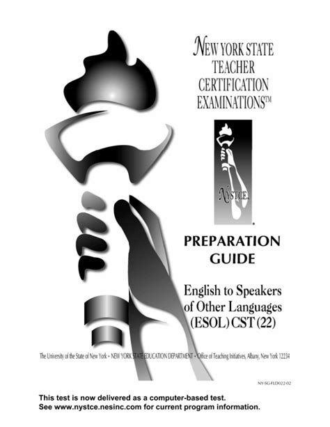 Ny Esol Cst 22 Study Guide