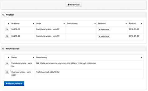 nycklar bostadsrättsförening