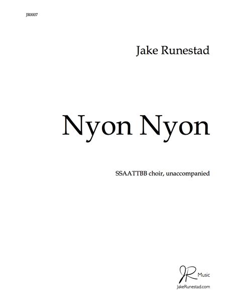 Full Download Nyon Nyon By Jake Runestad 