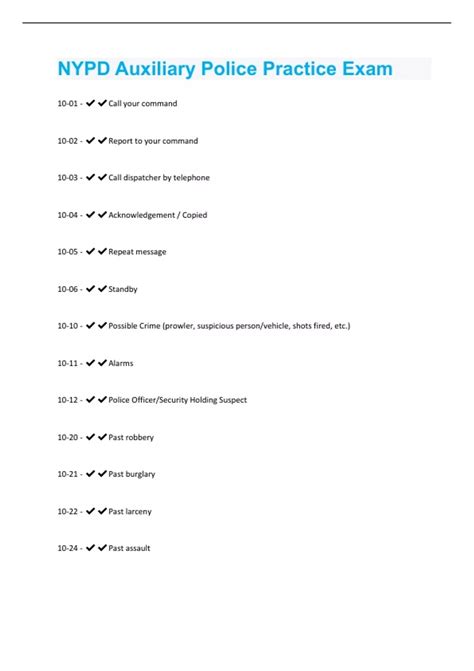 nypd paa practice test