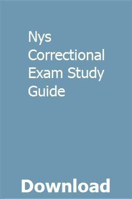 Nys Correctional Sergeant Exam Guide