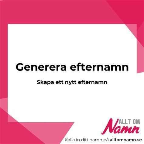 nytt efternamn