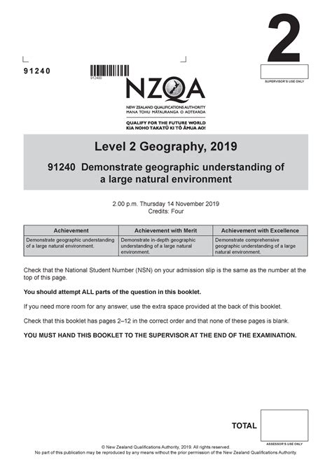 Read Online Nzqa Geography Exam Papers 
