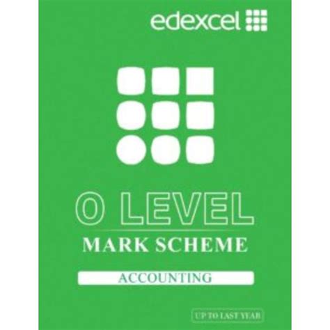 O Level Accounting Mark Scheme 2003 Cie