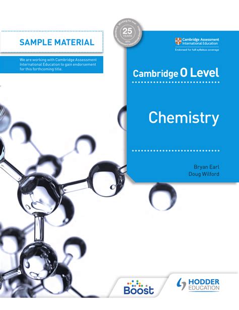 O Level Chemistry Sample Chapter 1