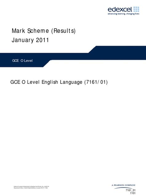 o level english language 7161