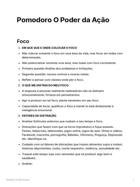O Poder Da Ação Pdf