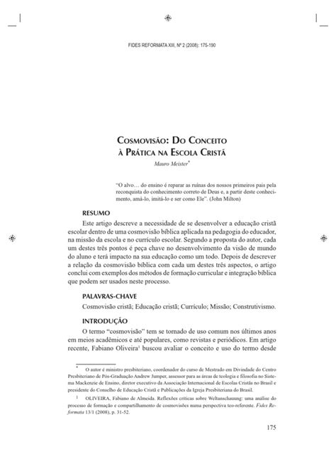 O Que é Cosmovisão