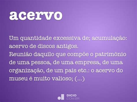 O Que E Acervo