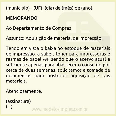 O Que E Um Memorando
