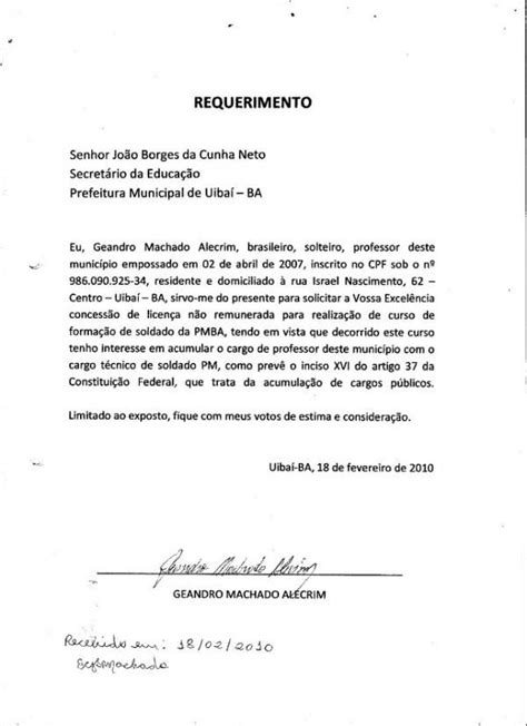 O Que E Um Requerimento