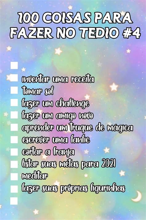 O Que Fazer No Tedio