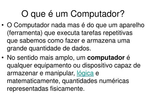 O Que O Computador