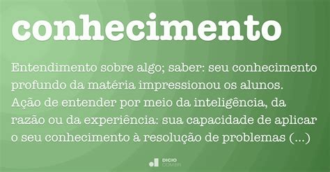 O Que O Conhecimento