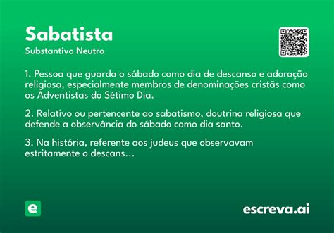 O Que é Sabatista
