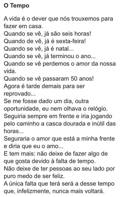 O Tempo Texto
