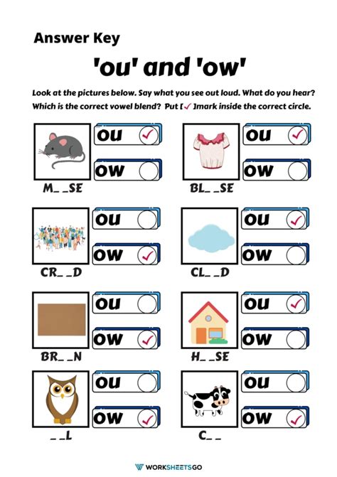 Oa And Ow Worksheets Worksheet School Oa And Ow Worksheet - Oa And Ow Worksheet