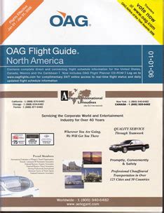 Oag World Flight Guide For Sale