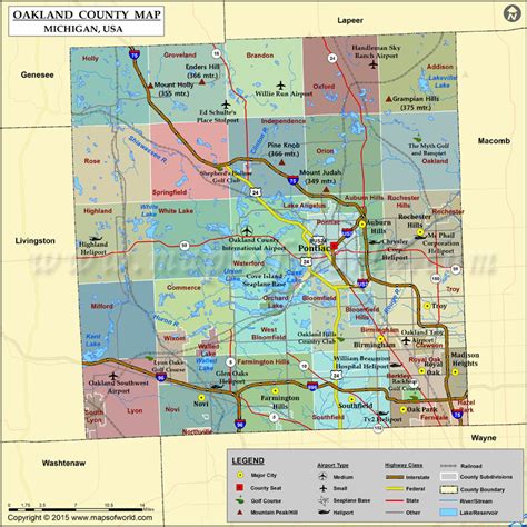Oakland County Map
