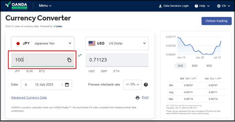 Oanda Valuta Converter