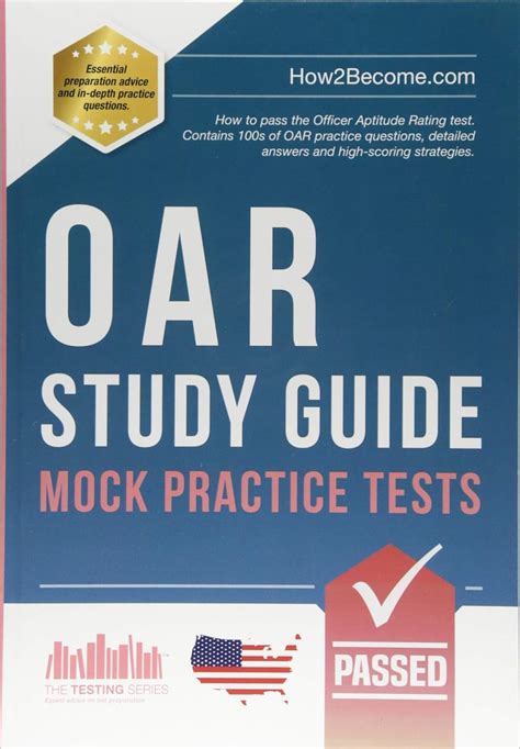 Oar Study Guide Oar Test Prep And Practice Test Questions For The Officer Aptitude Rating Examoar Sgpaperback