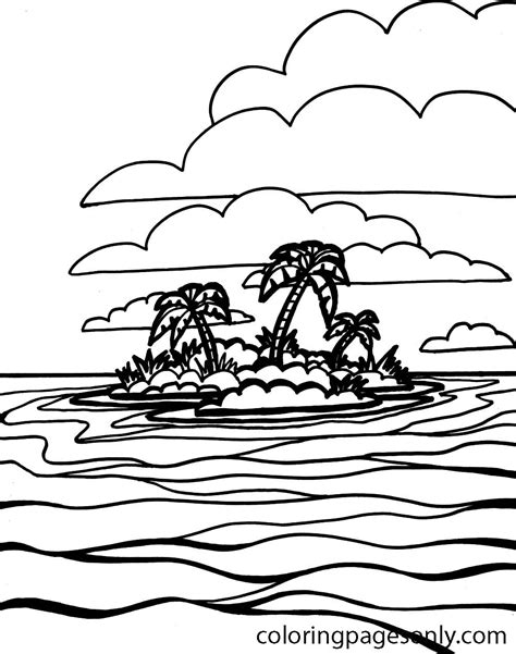 Oasis On The Ocean Floor Coloring Page Coloring Ocean Floor Coloring Page - Ocean Floor Coloring Page