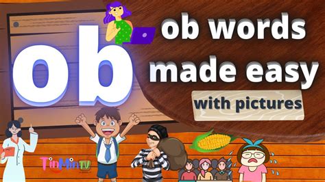 Ob Phonogram Ob Words Made Easy With Pictures Ob Sound Words With Pictures - Ob Sound Words With Pictures