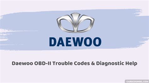 Obd Software Daewoo