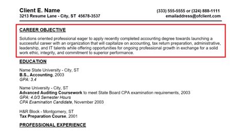 objective part a