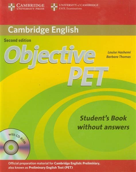 Objective Pet Second Edition Students Book Without Answers And Cd Rom