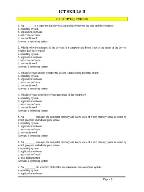 Objective Question Ict Net General Paper1