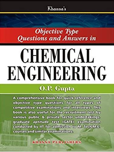 objective type questions in chemical engineering